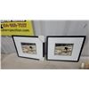 Image 3 : Two Framed Dog Prints, Blue Ceramic Planter Cat Bookends