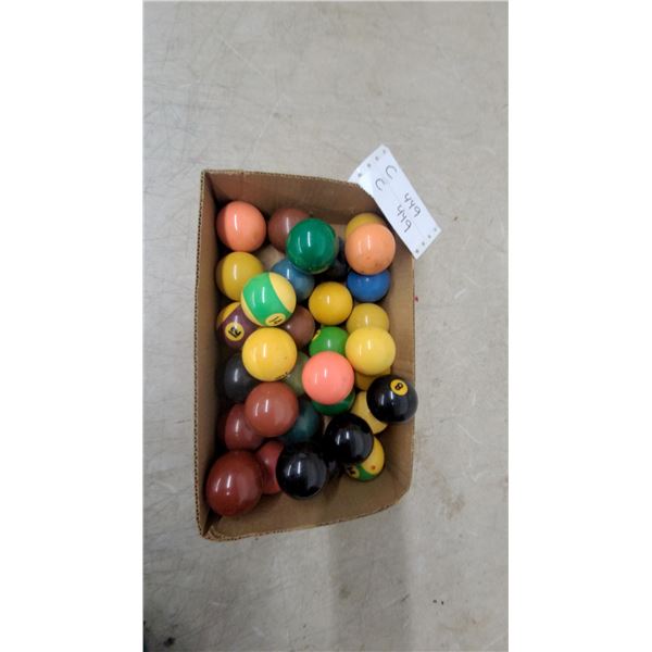 Assorted Billiard Pool Balls Boston and Snooker