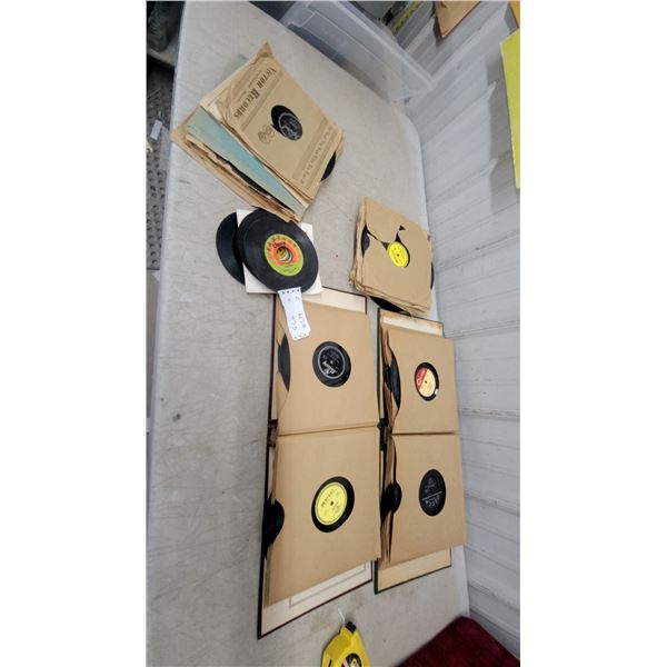 Collection of Vintage 78 RPM and 45 RPM Records, Victor, Decca, Capitol, Epic, and More