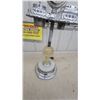 Image 4 : Vintage Chrome Art Deco Smoking Stand with Clock and Onyx Accents
