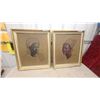 Image 1 : Pair of Tretchikoff Portrait Prints in Gold Frames24 X 28"