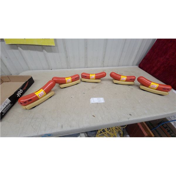 Oscar Mayer Wienermobile Toy Cars, Lot of 5 NOS