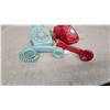 Image 4 : Two Vintage Rotary Dial Telephones, Aqua and Red
