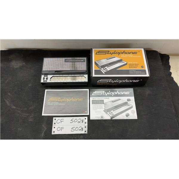Stylophone Original Pocket Synthesizer with Stylus, Box, and Instructions
