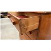 Image 3 : Vintage Maple Four-Drawer Chest of Drawers with Wood Pulls 30 x 19 x 43