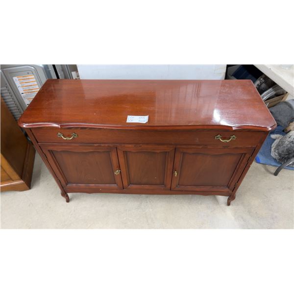 French Provincial Style Cherry Sideboard with Silverware Drawer 17-1/2 x 50 x 31-1/2