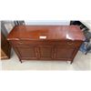 Image 1 : French Provincial Style Cherry Sideboard with Silverware Drawer 17-1/2 x 50 x 31-1/2