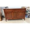 Image 2 : French Provincial Style Cherry Sideboard with Silverware Drawer 17-1/2 x 50 x 31-1/2