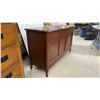 Image 3 : French Provincial Style Cherry Sideboard with Silverware Drawer 17-1/2 x 50 x 31-1/2