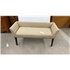 Image 1 : Upholstered Bench with Rolled Arms and Nailhead Trim 49 x 19 x 23