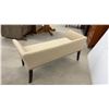 Image 4 : Upholstered Bench with Rolled Arms and Nailhead Trim 49 x 19 x 23