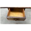 Image 2 : Drop Leaf Pedestal Table with Drawer 36 x 17 x 30