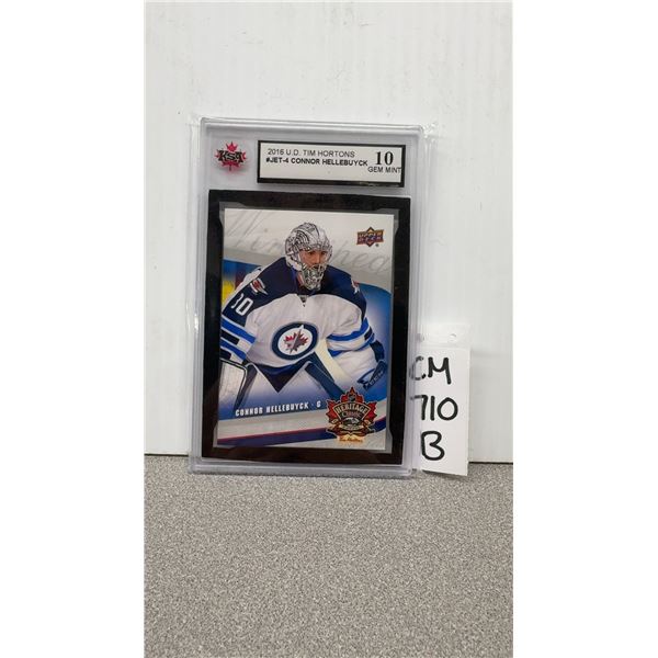 Graded Connor Hellebuyck Heritage Classic Card