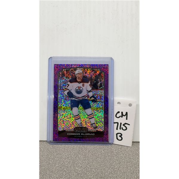 Connor McDavid Violet Pixels Numbered Card