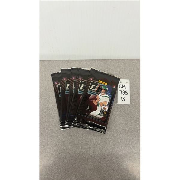 5 Unopened 2024 Donruss Football Packs