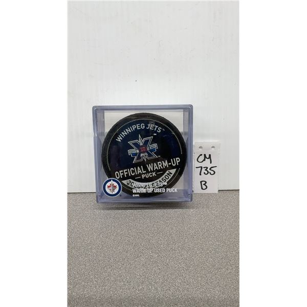 Official Winnipeg Jets 10th Annual Anniversary Warm up Puck