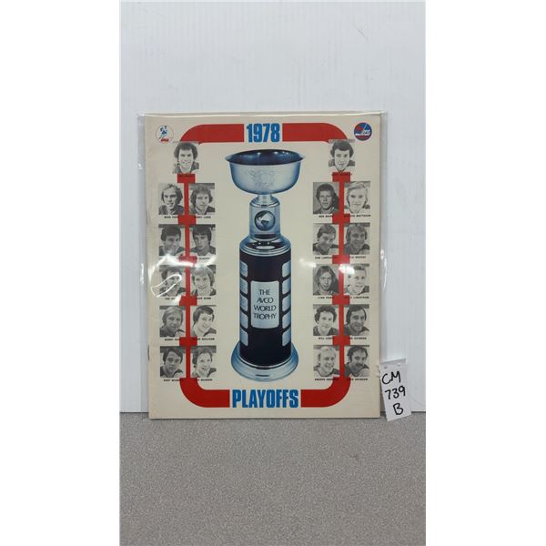 WHA Winnipeg Jets Avco Cup Playoffs Program