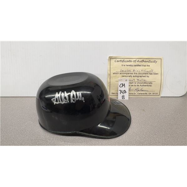 Signed Albert Belle Orioles Mini Helmet