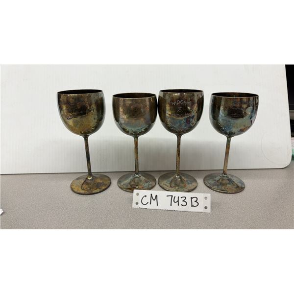Silver Plated Goblet Set