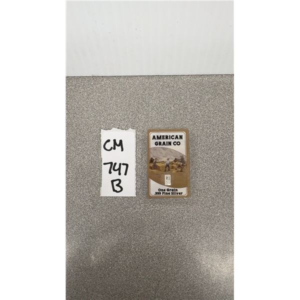 .999 Fine Silver 1 Gram