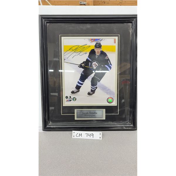 Signed Jacob Trouba Winnipeg Jets Photo