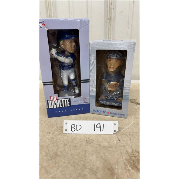 2 Toronto Blue Jays Bobbleheads: Bo Bichette and Russell Martin