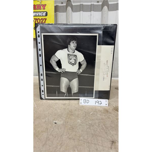 Vintage 1980s Album of AWA 8 x 10 Wrestling Photos Album, Originals by Terrance Machalek