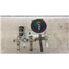 Image 1 : Vintage Religious Lot, Stained Glass, Heavy Metal Crucifixes, and Horn Carving