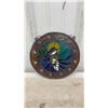 Image 2 : Vintage Religious Lot, Stained Glass, Heavy Metal Crucifixes, and Horn Carving