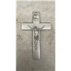 Image 8 : Vintage Religious Lot, Stained Glass, Heavy Metal Crucifixes, and Horn Carving