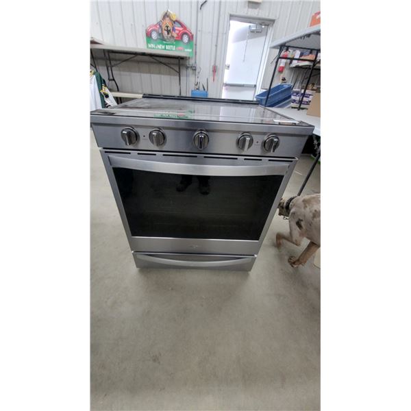 Whirlpool Stainless Steel Slide-In Electric Range with Glass Cooktop