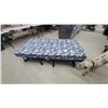Image 1 : Folding Rollaway Bed with Gray Floral Mattress