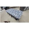 Image 2 : Folding Rollaway Bed with Gray Floral Mattress
