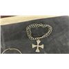 Image 3 : Silver-Tone Fashion Jewelry, Abalone Inlay Collar Necklace, Cross Pendant, and More