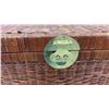 Image 8 : Wicker Storage Trunk with Brass Hardware and Side Handles, 16 x 32 x 16