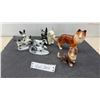 Image 1 : Collection of Porcelain Dog Figurines Including Carl Scheidig Germany and More