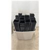 Image 5 : Two Tubs of Square Black Plastic Nursery Pots with Drainage Holes, 4 x 4 x 4"