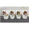Image 3 : Vintage 1950's Bartlett Collin's Milk Glass Set, Proud Rooster Pitcher with Four Matching Tumblers