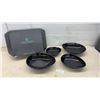 Image 1 : Nigella Lawson's Living Kitchen Vegetable and Salad Dish Set of 4 Black Ceramic