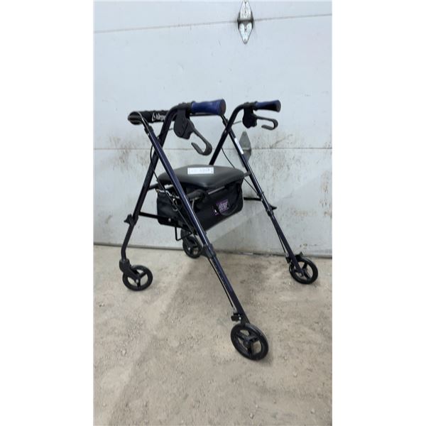 Airgo Ultra-Light Rollator Walker with Seat and Storage Bag