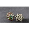 Image 4 : Vintage Rhinestone Brooches and Earrings