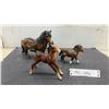 Image 1 : 3 Beswick England Ceramic Horse Figurines, Tallest 5 1/2"