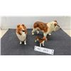 Image 1 : Beswick Porcelain Dog Figurines: Collie, Bulldog, and Beagle, Talkest 5 1/4"