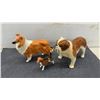 Image 2 : Beswick Porcelain Dog Figurines: Collie, Bulldog, and Beagle, Talkest 5 1/4"