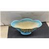 Image 12 : Germany Porcelain Dish, Bewick Blue Palm Vase, Japanese Creamer Set, Irish Pig, English Flowers and