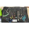 Image 1 : Assorted Fashion Necklaces with Beaded, Chain, and Statement Styles, Lot of 9