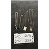 Image 1 : 3 Sterling Chains w/Pendants and Sterling Bracelet