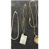 Image 3 : 3 Sterling Chains w/Pendants and Sterling Bracelet