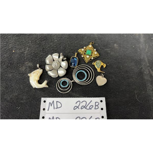 Collection of Costume Jewelry Pendants