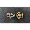 Image 2 : Collection of Vintage Costume Jewelry Brooches and Pins